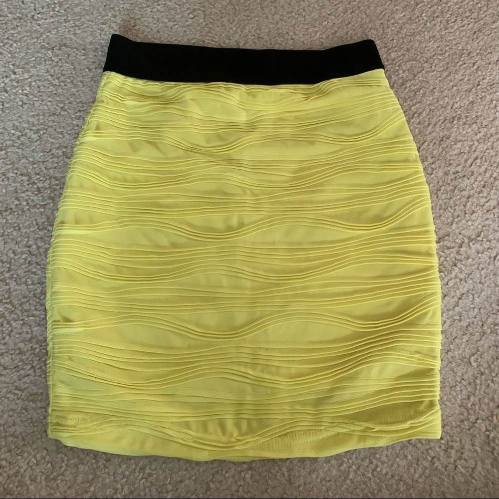 Yellow Bodycon skirt